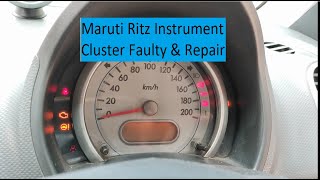 Maruti Ritz Instrument Cluster Faulty amp Repair supercyberautomotivetravel [upl. by Niatsirt283]