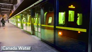 Canada Water  Jubilee line  London Underground  1996 Tube Stock [upl. by Kerred]