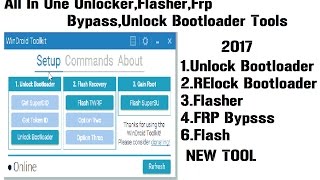 A new All In One Tool For AndroidUnlockerUnlock BootloaderRootflasherFRPWinDroid Toolkit v31 [upl. by Aneerol]