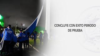 Concluye con éxito periodo de prueba de la Bandera de El Salvador en el redondel Masferrer [upl. by Nebuer]