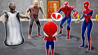 Spider Man and Granny Familly Which one is Best  Funny Horror Animation [upl. by Eellehs897]