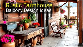 20 Rustic Farmhouse Balcony Design Ideas  garden house nature rusticpatio [upl. by Bruell]