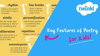 Key Features of Poetry for Kids  National Poetry Month  Poetry Tools  Twinkl [upl. by Christan61]