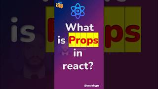 Props in react  React Interview Questions shorts reactjs [upl. by Heiskell]