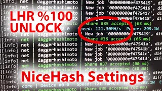 LHR \u00100 UNLOCK  NiceHash install and settings  NiceHash kurulum ve ayarlar [upl. by Adaminah]