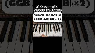 【Tony Igy  Astronomia Never Go Home】piano shorts [upl. by Atiekram]