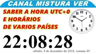 COMO SABER A HORA UTC0 E HORARIO MUNDIAL EM VARIOS PAÍSES [upl. by Cooke]