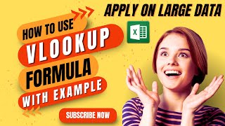 How to Use VLOOKUP Formula in Excel  Apply VLOOKUP on Large Data in Excel in Hindi  MSExcel [upl. by Ellersick513]