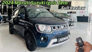 New IGNIS 2024 ALPHA TOP MODEL BLUE COLOUR ❤️ NEW MARUTI YouTubebackbanchertech [upl. by Ertnom963]