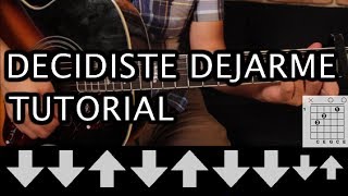 Como tocar quotDecidiste Dejarmequot de Camila  Tutorial Guitarra Acordes HD [upl. by Arahsat]