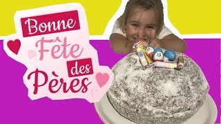 BONNE FETE LES PAPAS   Gâteaux Pinata avec des SURPRISES   KID STUDIO TEST [upl. by Odnalor361]