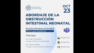 OBSTRUCCIÓN INTESTINAL NEONATAL  CIRUPED JAVERIANA [upl. by Cilo]