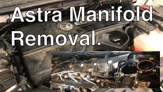 OpelVauxhall Astra manifold removal stepbystep removal guide [upl. by Namaj613]