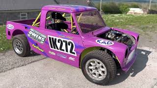 Autograss class 4 Spaceframe classic mini pickup build [upl. by Sueahccaz]