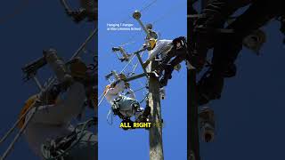 What hanging material at lineman school is like elitelineman [upl. by Dodson]