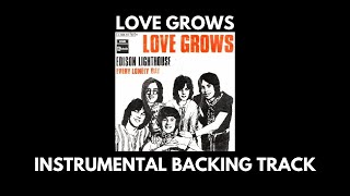 Love Grows  Edison Lighthouse  Instrumental Backing Track [upl. by Elaen]