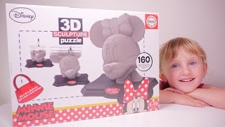 JOUET • 3D Puzzle Minnie Mouse Disney  Studio Bubble Tea unboxing [upl. by Samuel358]