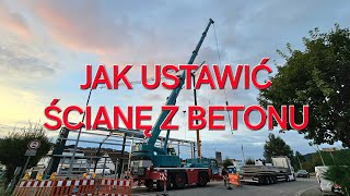 JAK USTAWIĆ ŚCIANĘ Z BETONU dom hala budowanie polacywniemczech [upl. by Hurley]