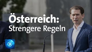 Corona Lage in Österreich I Bundeskanzler Kurz zu strengeren Regeln [upl. by Azirb]