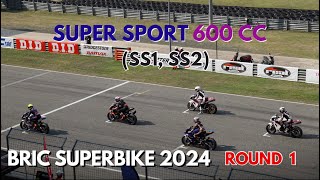 SUPER SPORT 600 CC SS1 SS2  BRIC SUPERBIKE 2024  ROUND 1  FANCAM [upl. by Einavoj195]