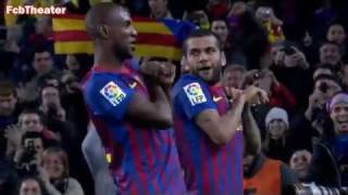 Dani Alves Abidal dance after Danis goal vs Real Madrid HD [upl. by Sheryl289]