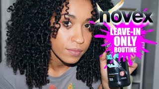 Leavein Conditioner ONLY Curly Hair Styling Routine using Novex HairCare [upl. by Hernardo]