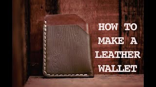 How to make a leather card wallet ASMR [upl. by Ethyl]