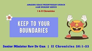 AGPC Worship Service 10 Nov 2024  Keep To Your Boundaries [upl. by Kendre]