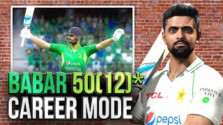 RECORD BABAR AZAM 5012 CAREER MODE Cricket 24  30 DAYS 30 CAREER MODES [upl. by Svirad578]