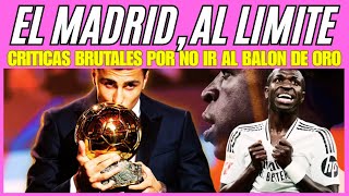 LAS CRITICAS BRUTALES AL MADRID POR EL BALÓN DE ORO ¿MERECIDAS [upl. by Oslec]