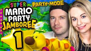 SUPER MARIO PARTY JAMBOREE TOGETHER 🎲 1 MegaWigglersLeckerwald [upl. by Silsby581]