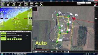 Arduplane on APM 25  Mission Planner Andropilot log play back [upl. by Anniram]