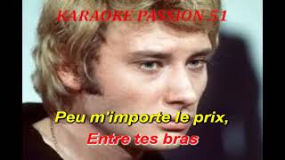 KARAOKE JOHNNY HALLYDAY  Rivière ouvre ton lit live rare KARAOKE PASSION 51 [upl. by Stets187]