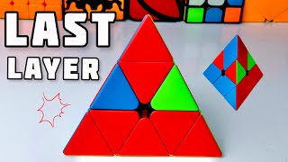 Learn How to solve Last Layer of Pyraminx  Pyraminx Last Layer Algorithms rubikscube pyramix [upl. by Oahc]