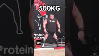 500KG DEADLIFT  WORLD RECORD [upl. by Pinkham728]