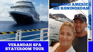 Cruise Koningsdam  Cabin Tour  10035  Verandah Spa With Balcony [upl. by Warfourd]