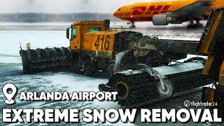 Why Arlanda Airport has never closed day out with the snow removal team [upl. by Safko]