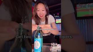 Korea viral jangu somek tutorial how to make soju bomb tutorial foodhacks foodie 장구소맥 [upl. by Nordin242]