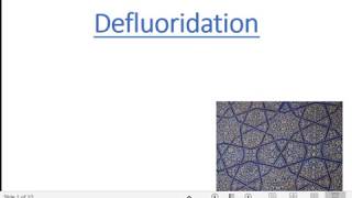 FINAL BDS  Public Health Dentistry  Fluoride  Part 3  Defluoridation of Water [upl. by Eulalie634]