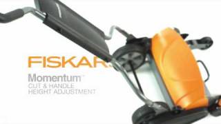 How to Adjust the Fiskars Momentum Cutting and Handlebar Height [upl. by Ecyaj362]