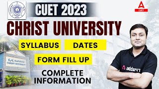 Christ University Admission Process 2023 Begins  Complete Information About Syllabus Form Fill Up [upl. by Liakim]