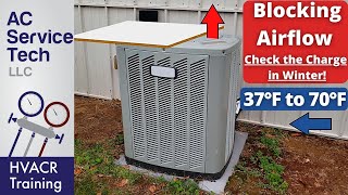 Low Outdoor Temp quotCHECK THE REFRIGERANT CHARGEquot in the Cold [upl. by Zaob141]