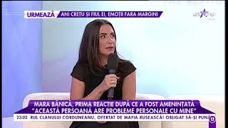 Mara Bănică prima reacție după ce a fost amenințată de quotcriminala de la metrouquot [upl. by Hnamik770]