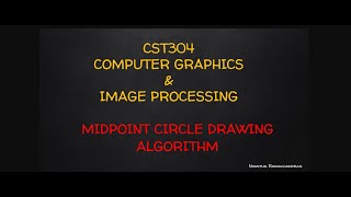 Midpoint Circle drawing algorithm updated [upl. by Boote9]