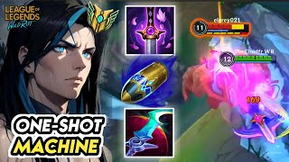 BLUE KAYN IS THE BEST ASSASSIN TO ONESHOT YOUR ENEMIES WILD RIFT RUNES amp BUILD [upl. by Alcus]