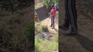 Grass Cutting Machine l Hometown Uttarakhand  Jim Corbett National Park [upl. by Katti174]