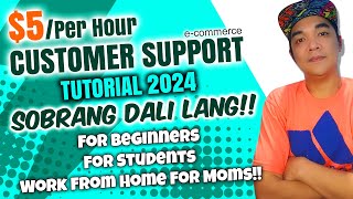 Customer Support For Beginners Work From Home Online Jobs 2024 [upl. by Aw311]