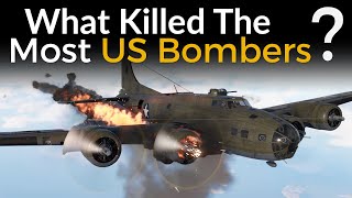 What Killed The Most US Bombers in WW2 German Fighters vs Flak [upl. by Dnomyaw]