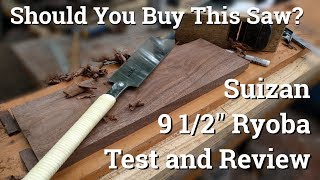 Suizan Ryoba Test and Review  Japanese Handsaw Review [upl. by Adrahc]