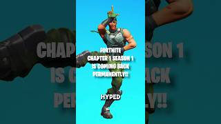 The First EVER Fortnite Map is COMING BACK fortnite ogfortnite chapter1 [upl. by Rdnaskela940]